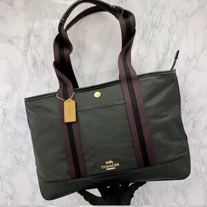 Coach Black and Burgundy Women’s Tote Bag